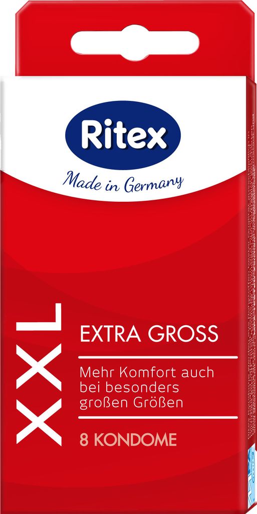 Préservatifs Ritex XXL - Extra larges - 8 pcs. Image du produit 