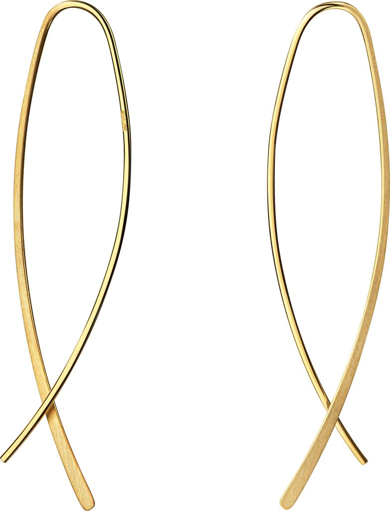 Creolen vergoldet aus Sterling-Silber 925 im eleganten Design ein Blickfang für Damen vergoldete Kreole