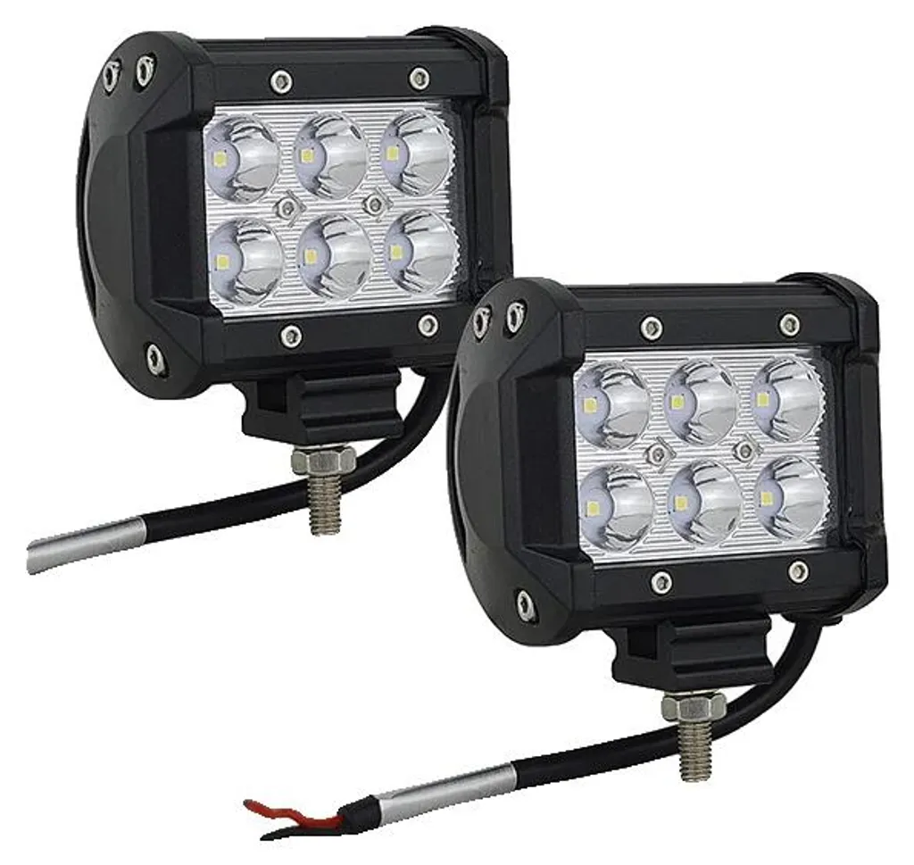Barre LED 18W faisceau spot avec boîtier aluminium haute résistance 12V 24V