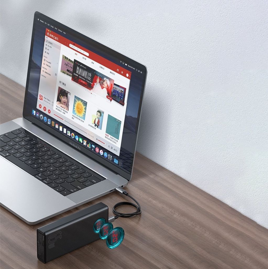 Baseus Amblight Powerbank 65W 30000mAh Overseas Edition Produktbild 13