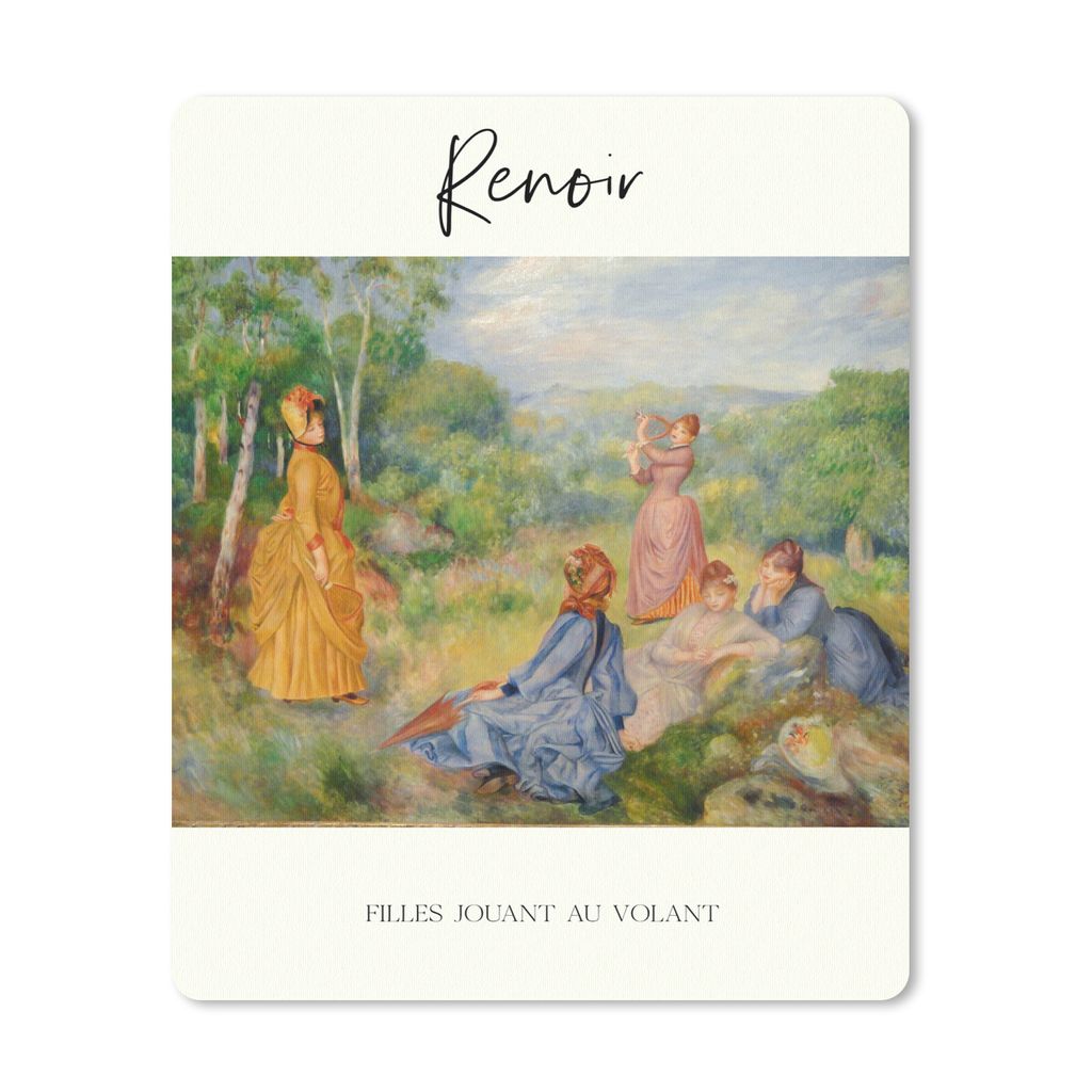 MuchoWow Mauspad Mousepad Kunst - Renoir - Alte Meister 19x23 cm - Mousepads - Maus Mat - Pad - Mausunterlage - Mauspads - Spielen