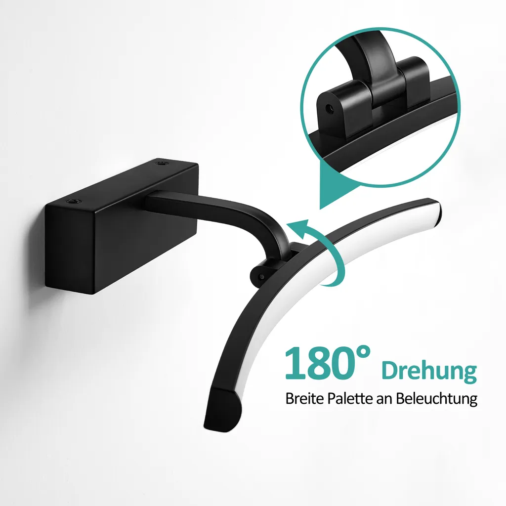 Éclairage LED pour Miroir de Salle de Bain 40cm - Lampe de Soin Visage