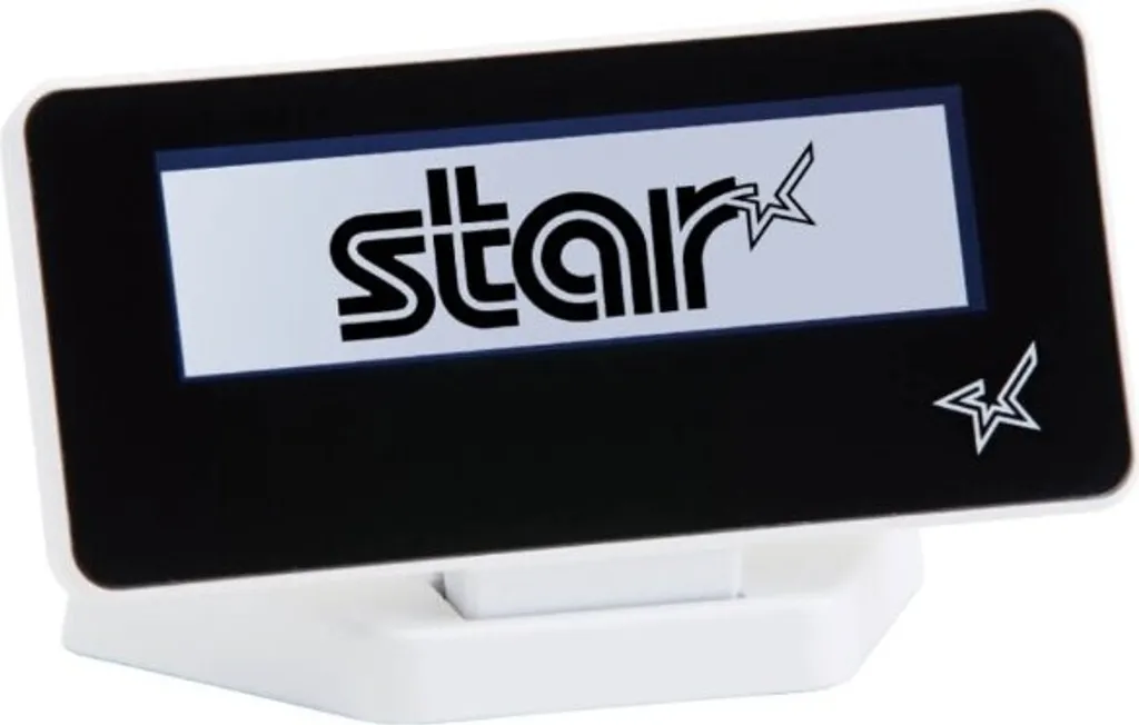 Écran Client Star SCD222U - Affichage VFD 2 Lignes USB Noir Lumineux