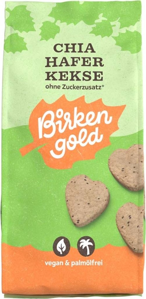 Biscuits au xylitol - Avoine de chia 125g Image du produit 