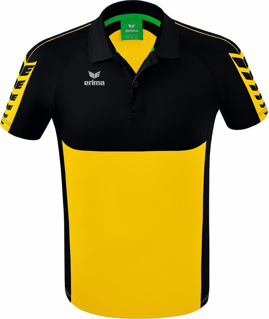 Erima Six Wings Poloshirt Herren - Gelb / Schwarz