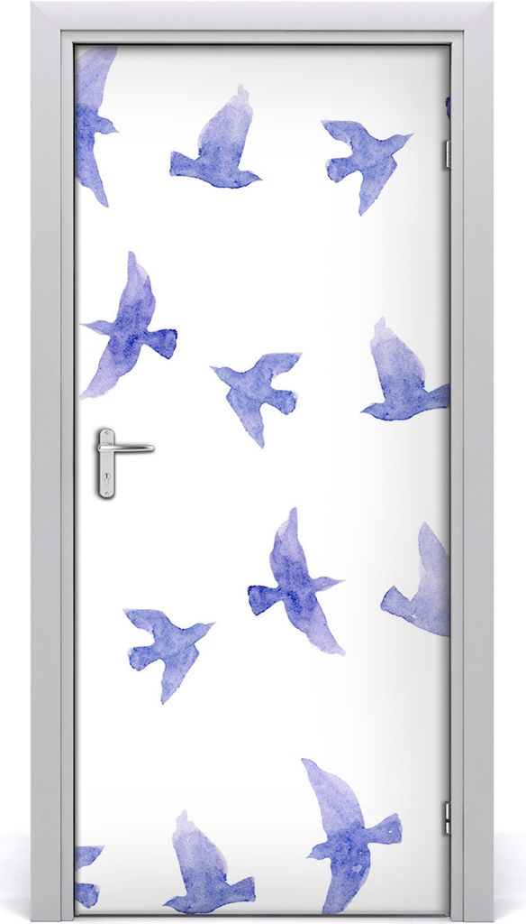 Tulup Türaufkleber 95x205 cm Dekorative Aufkleber Selbstklebend Wasserdichte Tapete Abnehmbar Schlafzimmer Wohnzimmer Wohnkultur - Aufkleber Blaue...
