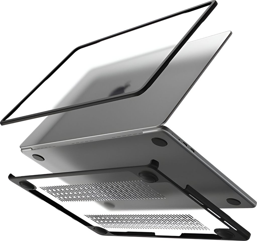 Mobilize Protection Cover MacBook Air 15 Zoll (2023-2025) Hardcase Hülle MacBook Case - Schwarz - Model A2941 / A3114 / A3241