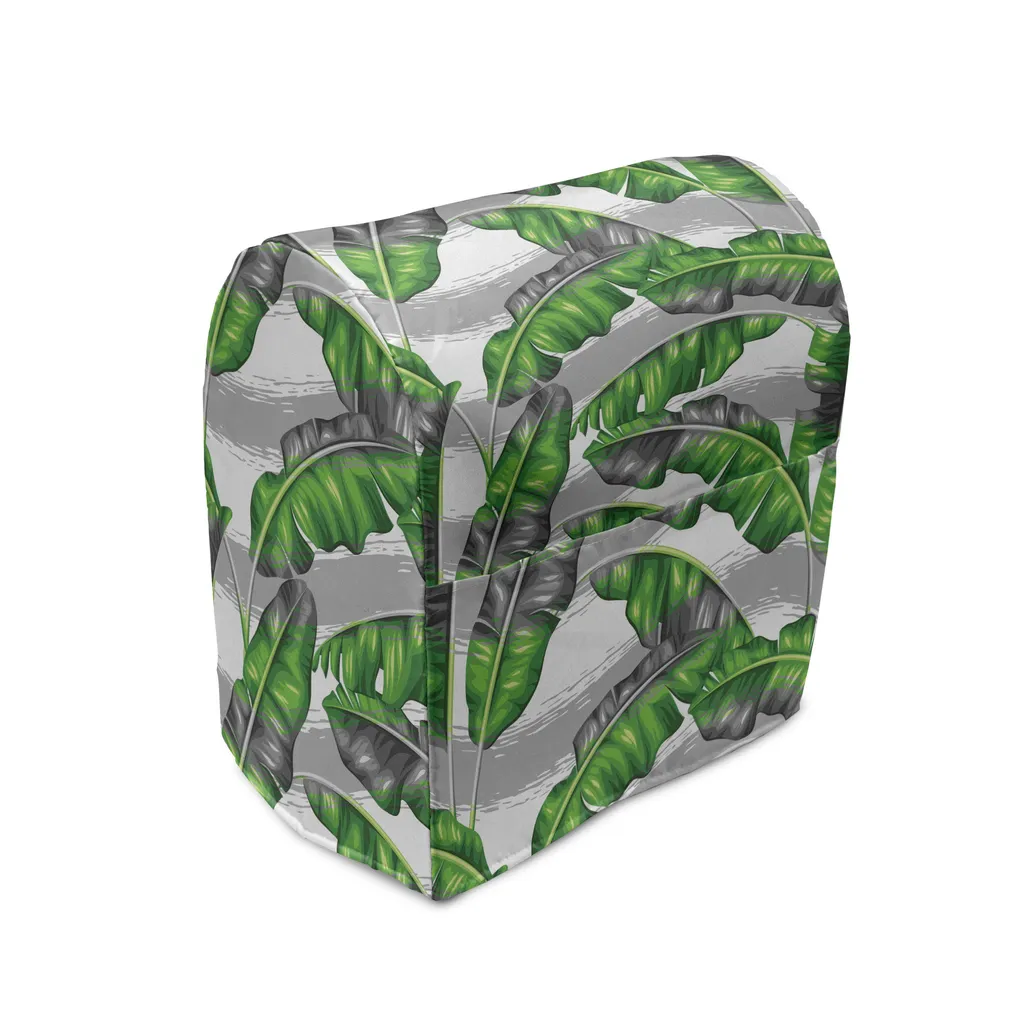 Housse pour mixeur sur socle ABAKUHAUS motif feuilles de bananier 36x39cm