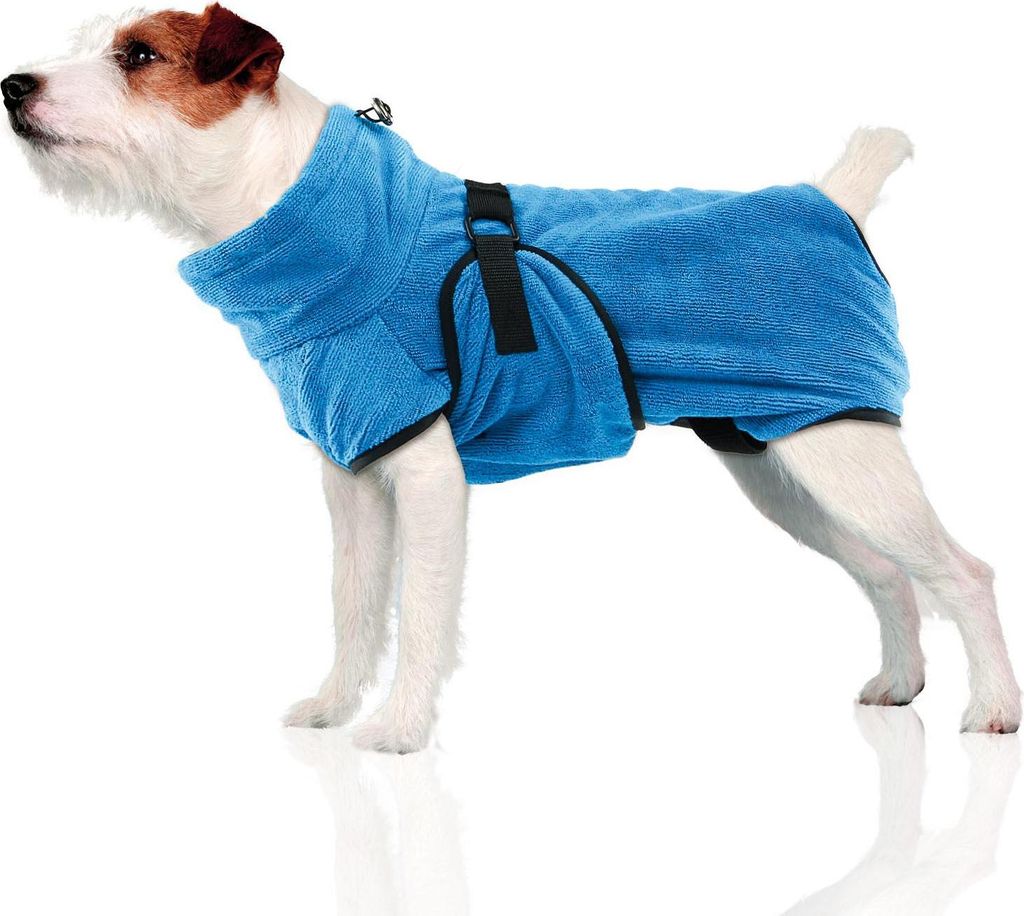 Petastic Hundebademantel aus Frottee - Saugfähiger Bademantel für Hunde, Perfekt zum Trocknen nach Baden, Schiwmmen oder Spazieren