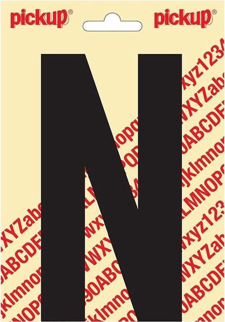 Sticker Nobel Sticker Buchstabe N schwarz - Pickup