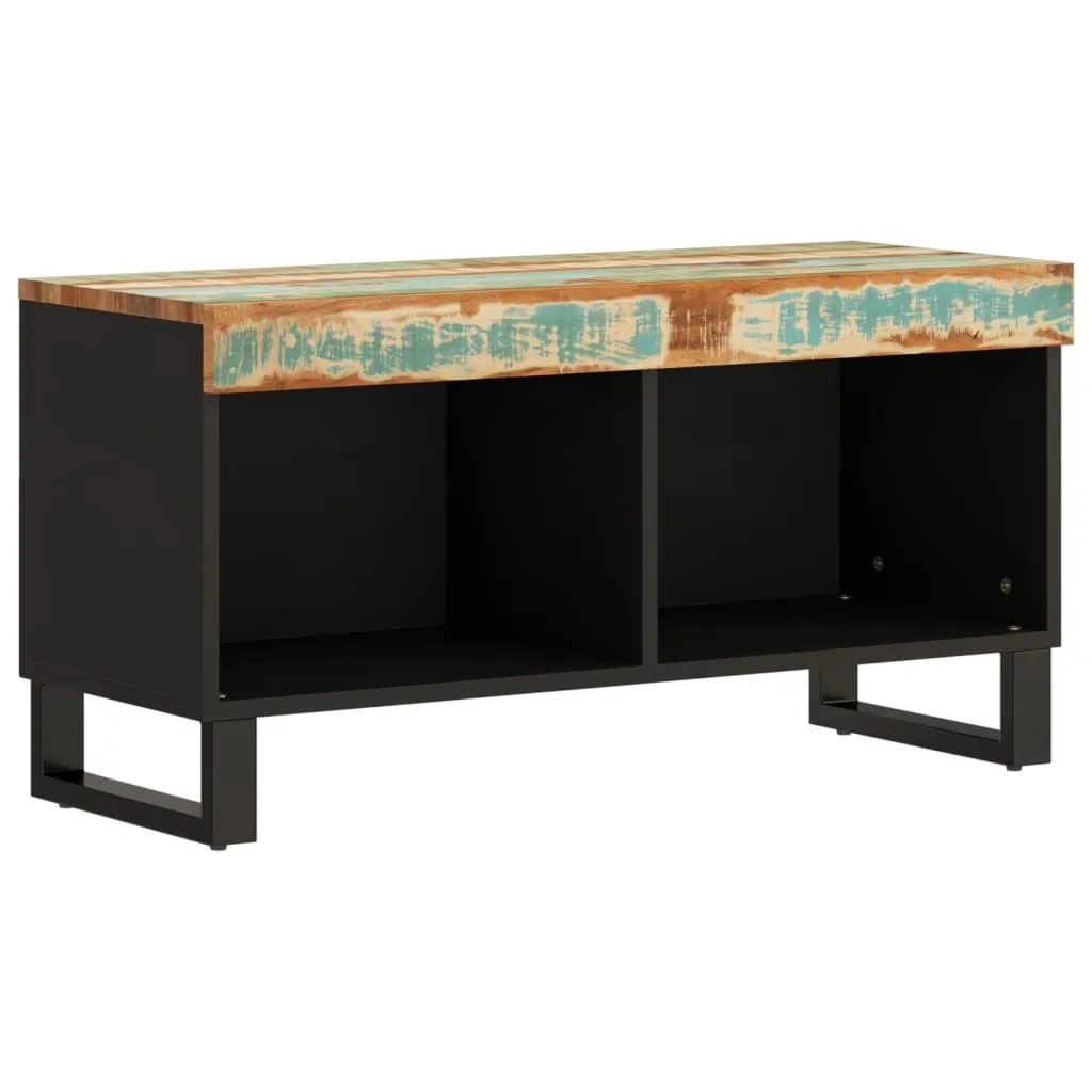 Banc TV en Vieux Bois Massif 85 cm - Buffet Bas de Salon Vintage