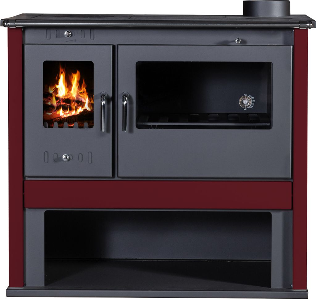 Kaminofen Küchenofen Holzherd BImSchV II Victoria VIKI LUX Bordeaux