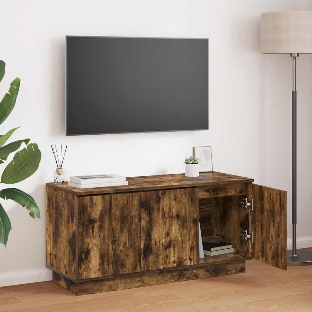 Maison Exclusive - TV-Schränk Geräucherte Eiche 100 x 38 x 49 cm Holzwerkstoff