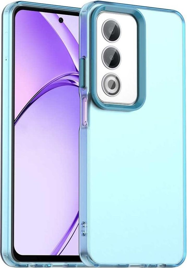 Hülle für Oppo A80 - Phonesta HardFrost Semi-Transparent Back Cover - Matt Blau