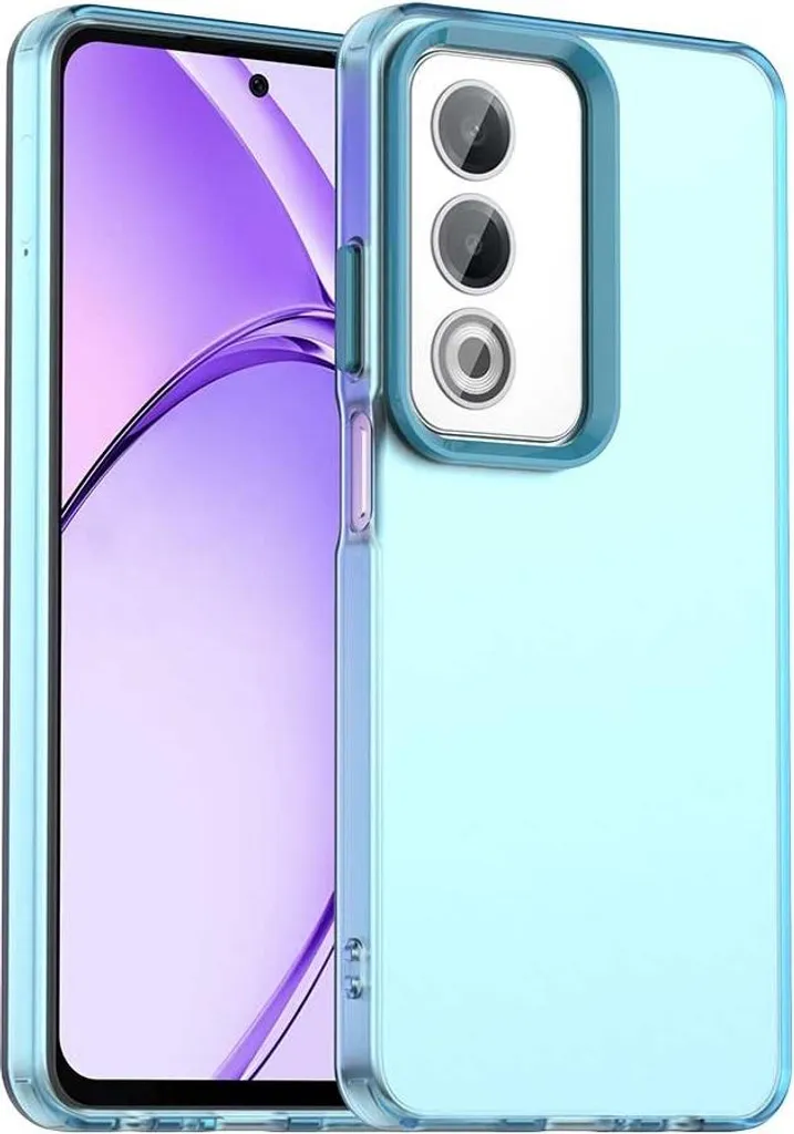 Cover Oppo A80 5G Phonesta Blu | Protezione HardFrost Semi-Trasparente
