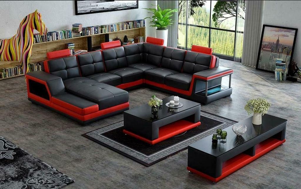 Wohnlandschaft Ecksofa U Form Couch Polster