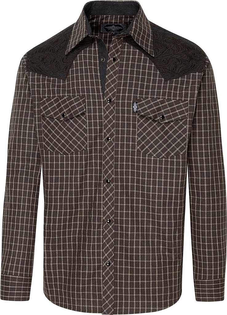 Stars & Stripes Herren Westernhemd »ROGER« Schwarz Gr.XXL