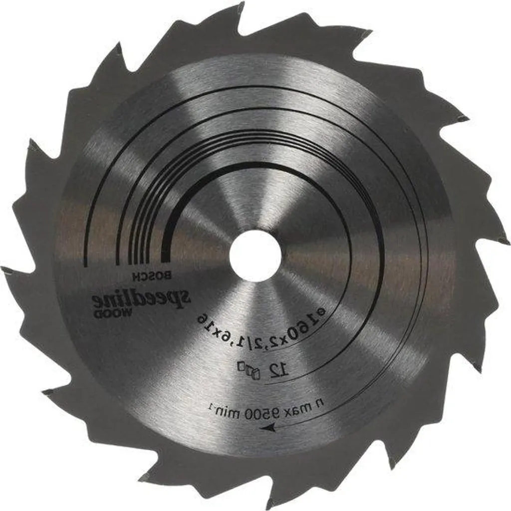Lame scie bois 160mm, 12 dents pour débit de charpente et menuiserie