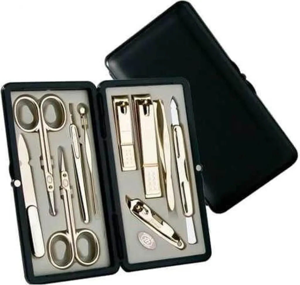Kit manucure de voyage 10 pièces set complet pour ongles soignés