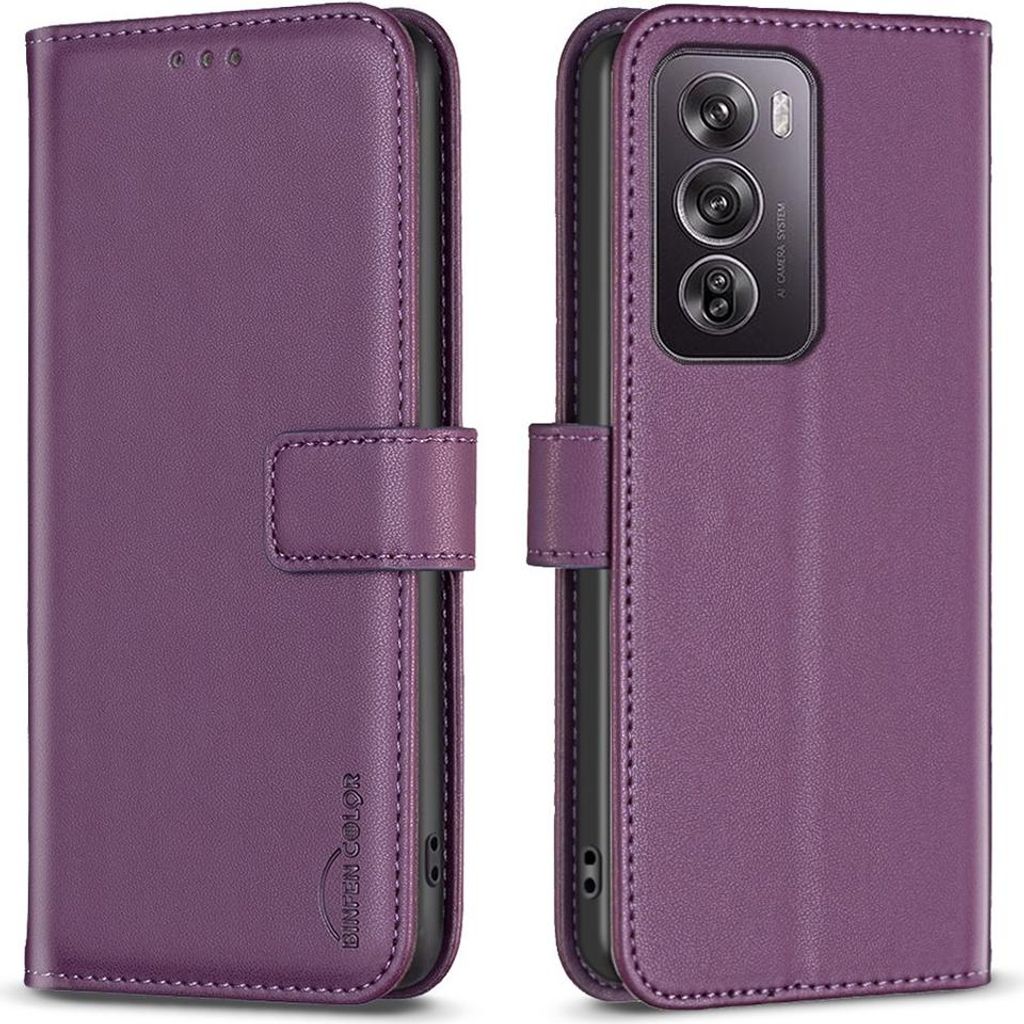 OPPO Reno12 Pro Hülle - BINFEN Klapphülle - Violett