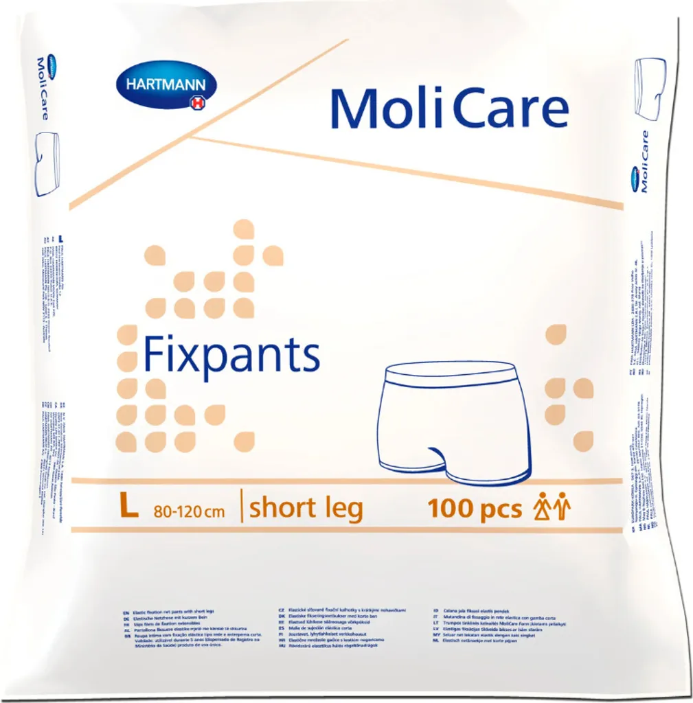 Fixation pour protections : MoliCare Fixpants short L Hartmann x100 pcs