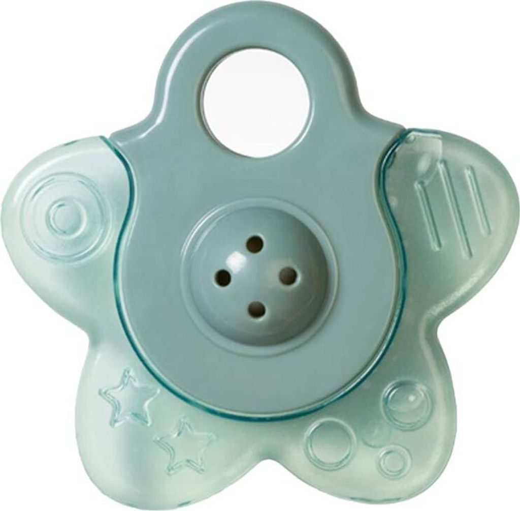 Saro Star Water Teether with Rattle Green