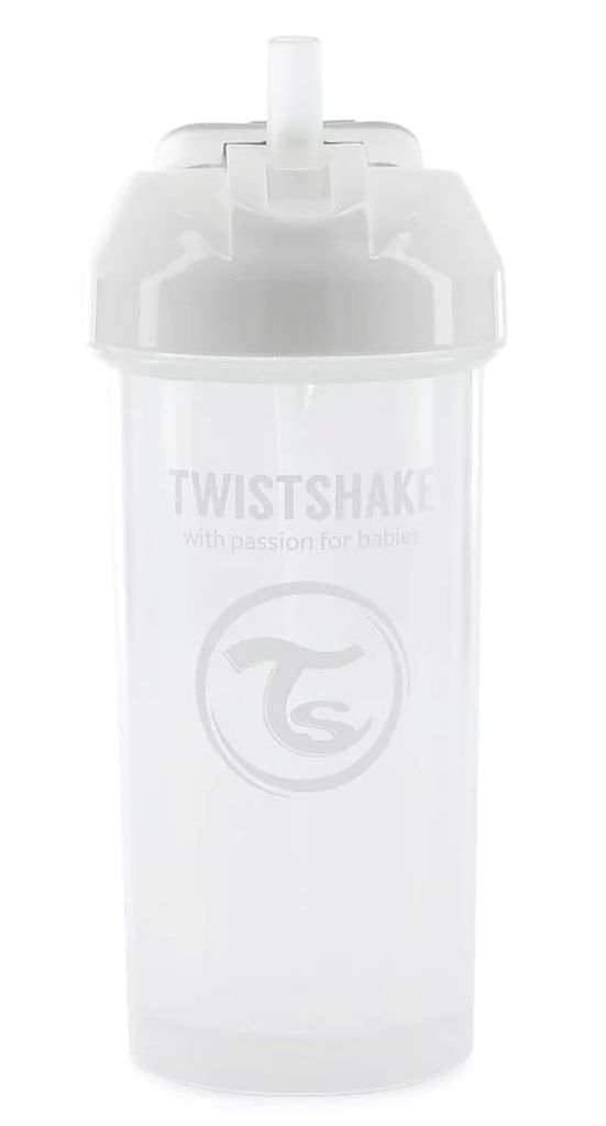 Biberon sans écoulement avec paille 6m+ 360 ml, blanc Image du produit 