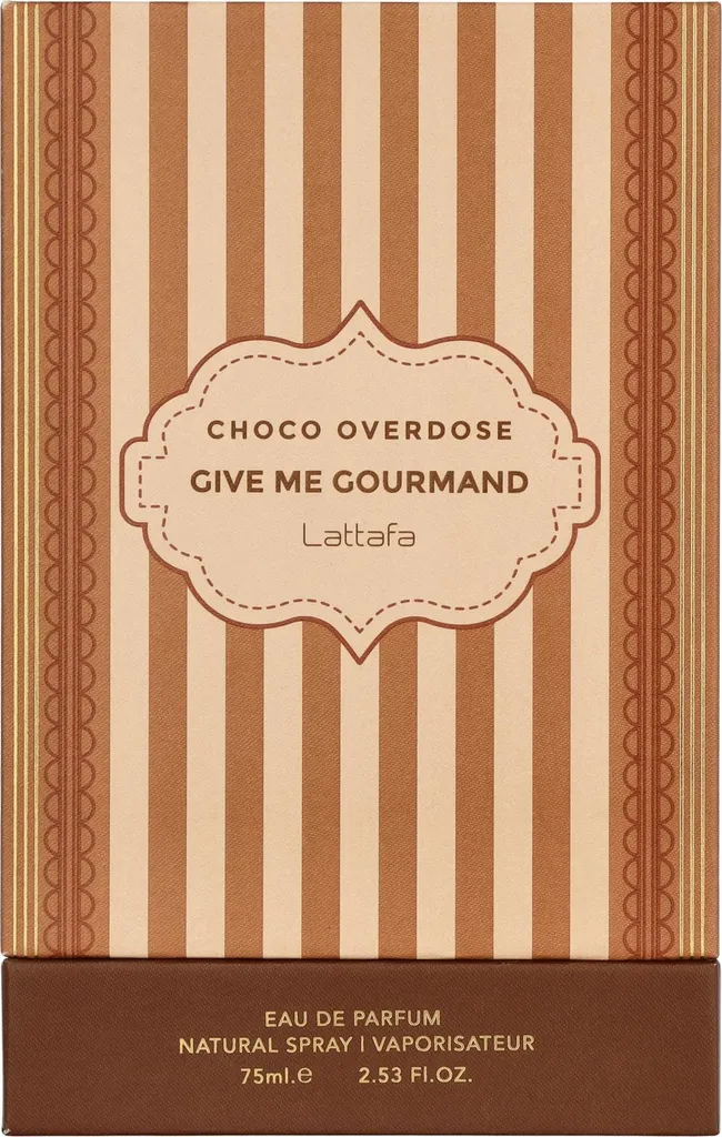 Parfum Gourmand Choco Overdose Lattafa 75ml Eau de Parfum Mixte et Intense