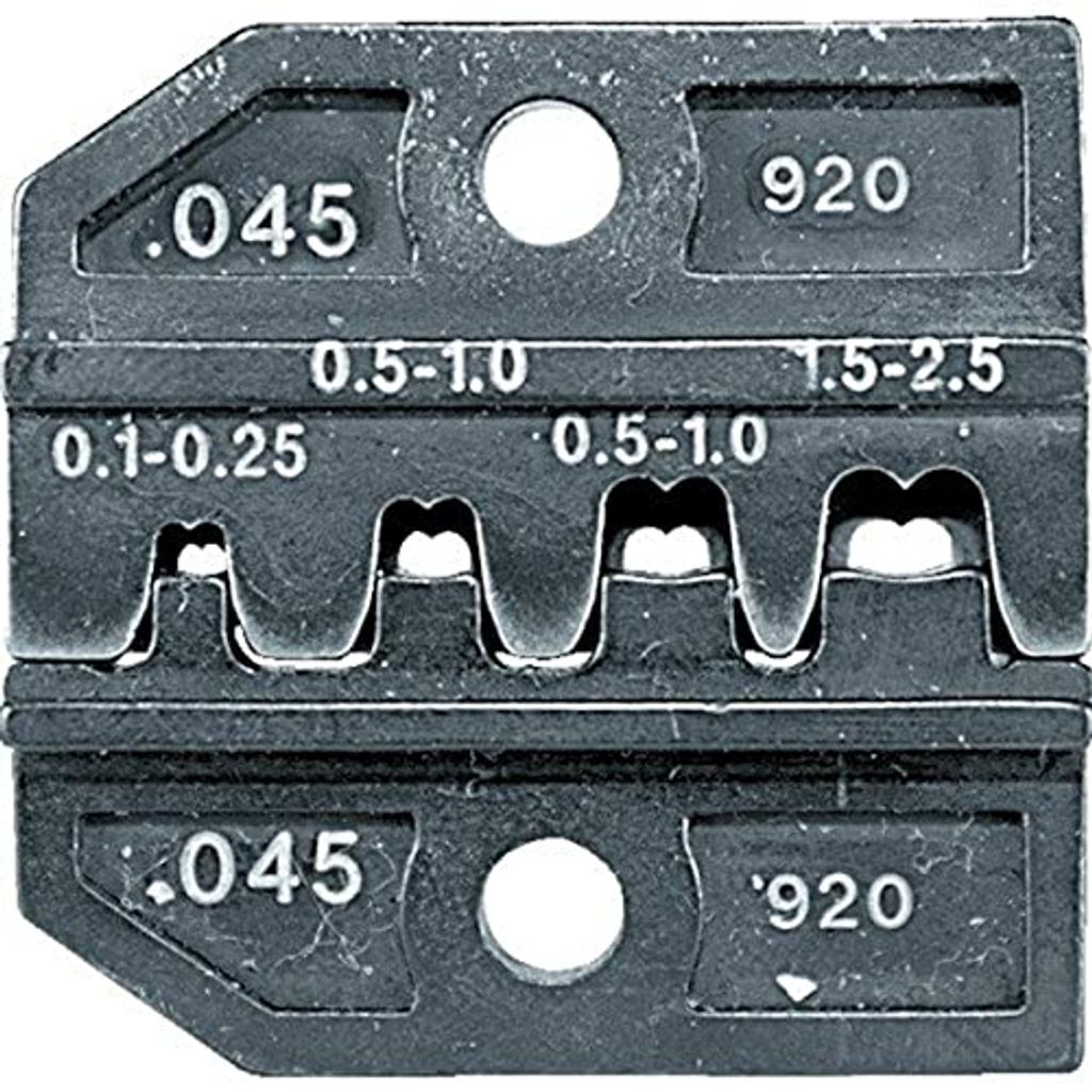 RENNSTEIG Crimpeinsatz Unisolierte Flachsteckverbinder 0.1 bis 2.5 mm² Rennsteig Werkzeuge 624 045 3