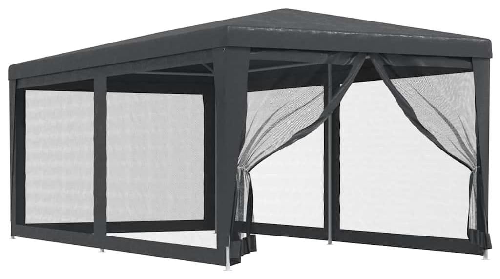 vidaXL Partyzelt mit 6 Mesh-Seitenwänden Anthrazit 3x6 m Produktbild 