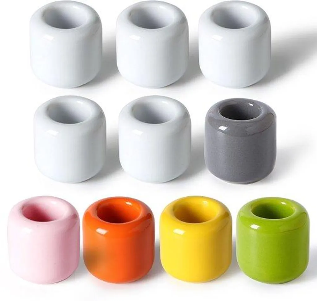 Petit photophore en céramique artisanale pour décoration de table chic