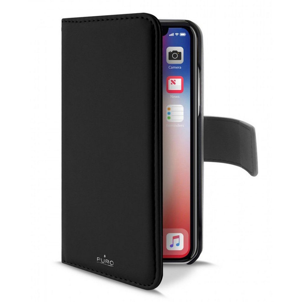 PURO IPCX65BOOKC3BLK, Flip case, Apple, IPHONE XS MAX, 16,5 cm (6.5"), Schwarz