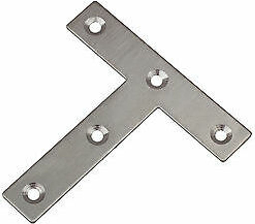 Edelstahl T-Blech Lochplatten Holzverbinder Lochblech Flachverbinder 5-18 80x80mm 10 Stück