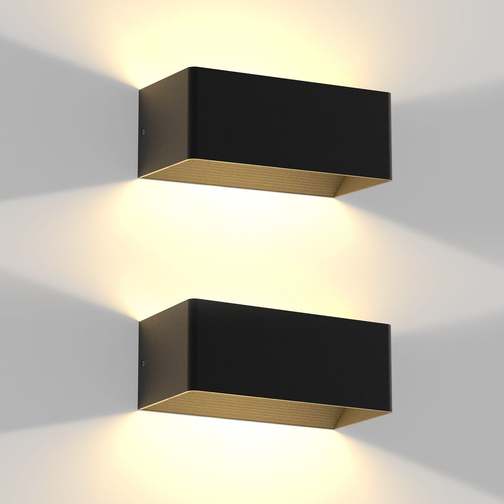 Lampada Da Parete LED V-TAC 12W Rettangolare Nero – Modello 8205, Luce Moderna E Di Qualità Per Interni