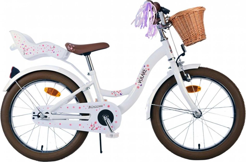 Dětské kolo Volare Blossom - dívčí - 18 palců - bílé Obrázek produktu 