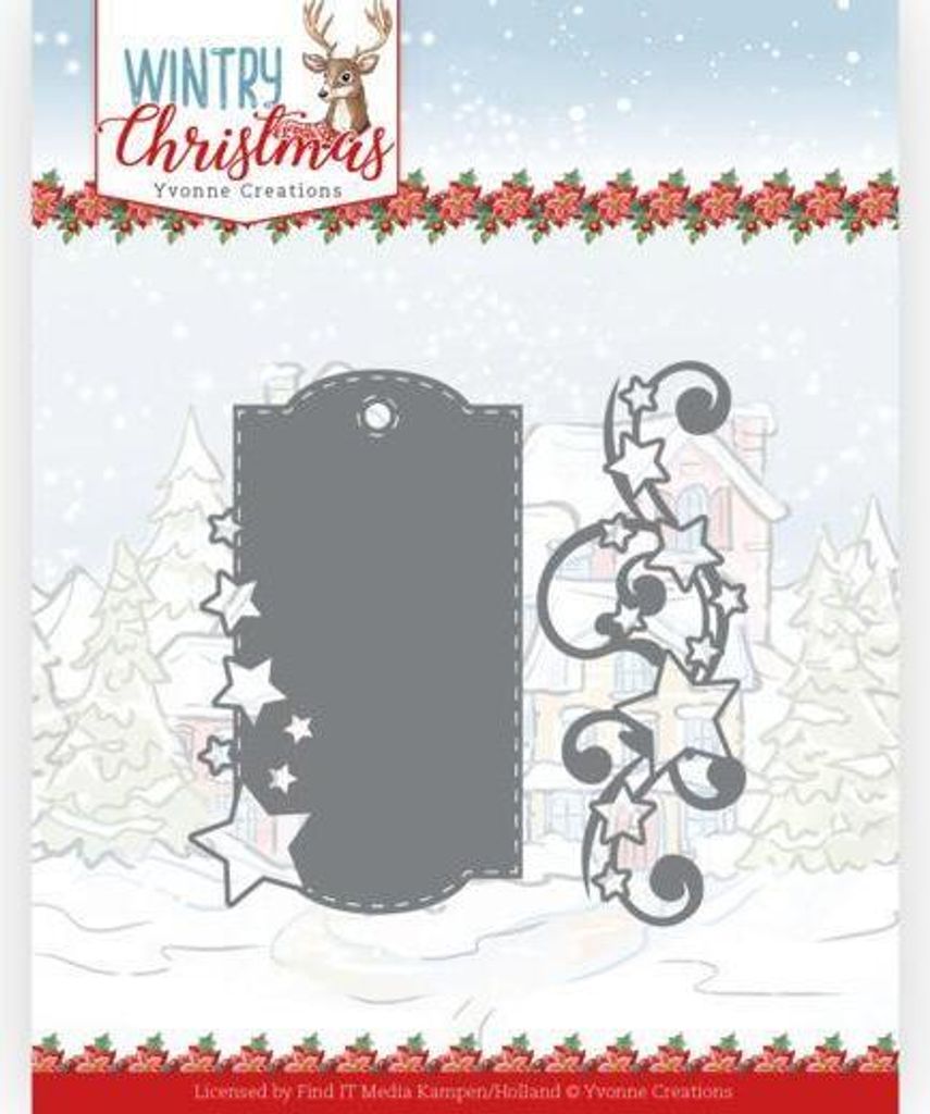 Stanzschablone - Yvonne Creations - Wintry Christmas - Sterne und Wirbel