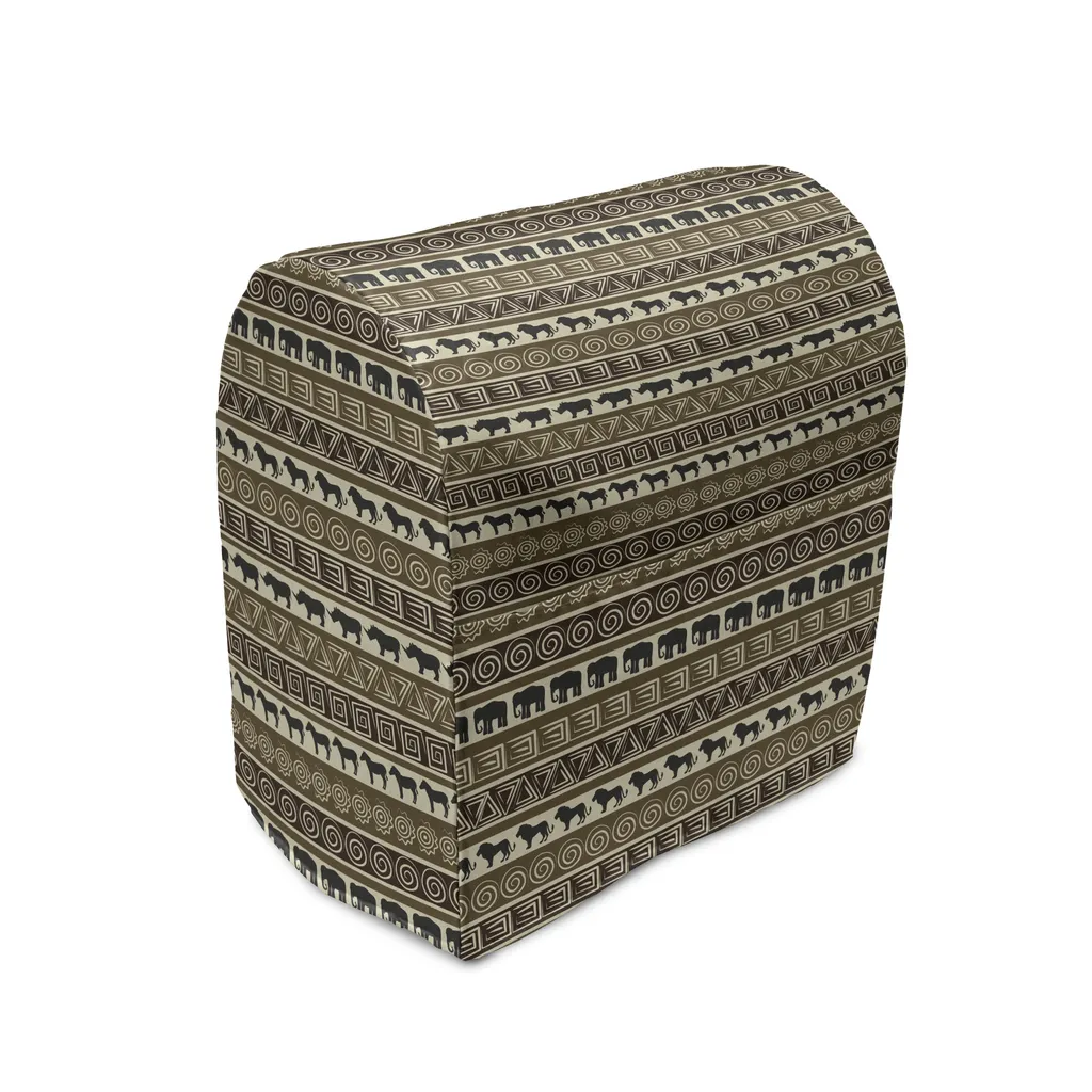 Housse pour Mixeur ABAKUHAUS Safari Motif Africain à Poches 36x39x24cm