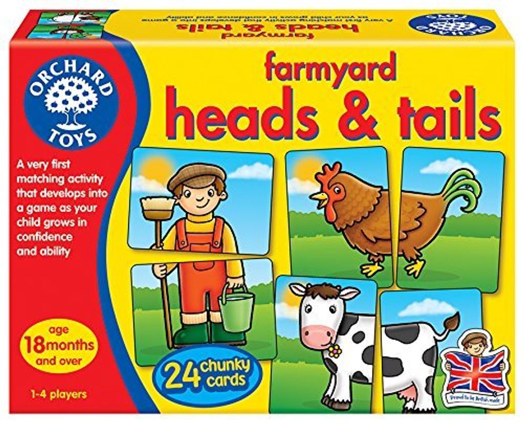 Orchard Toys Kopf und Schwanz Bauernhof Spielzeug