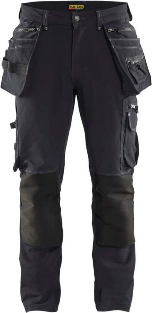 Handwerker Arbeitshose 4-Wege-Stretch X1900 "1998 " - Blakläder Dunkelgrau/Schwarz D88