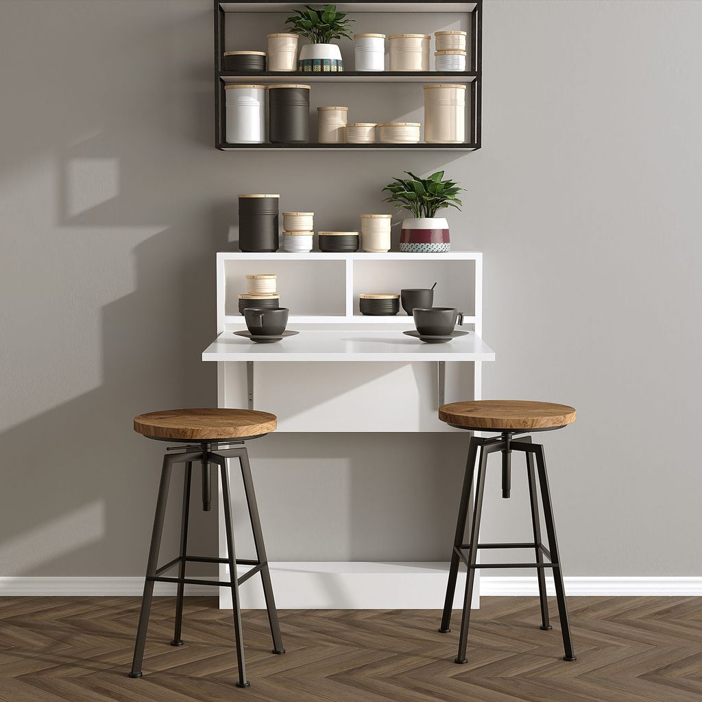 Skye Decor, Bracked - White, skládací stoly, bílé, 70 x 96 Obrázek produktu 