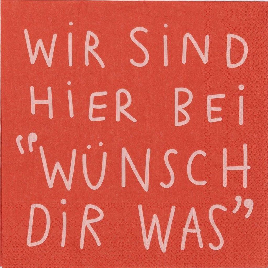 Räder Serviette 33x33cm, Wünsch dir was