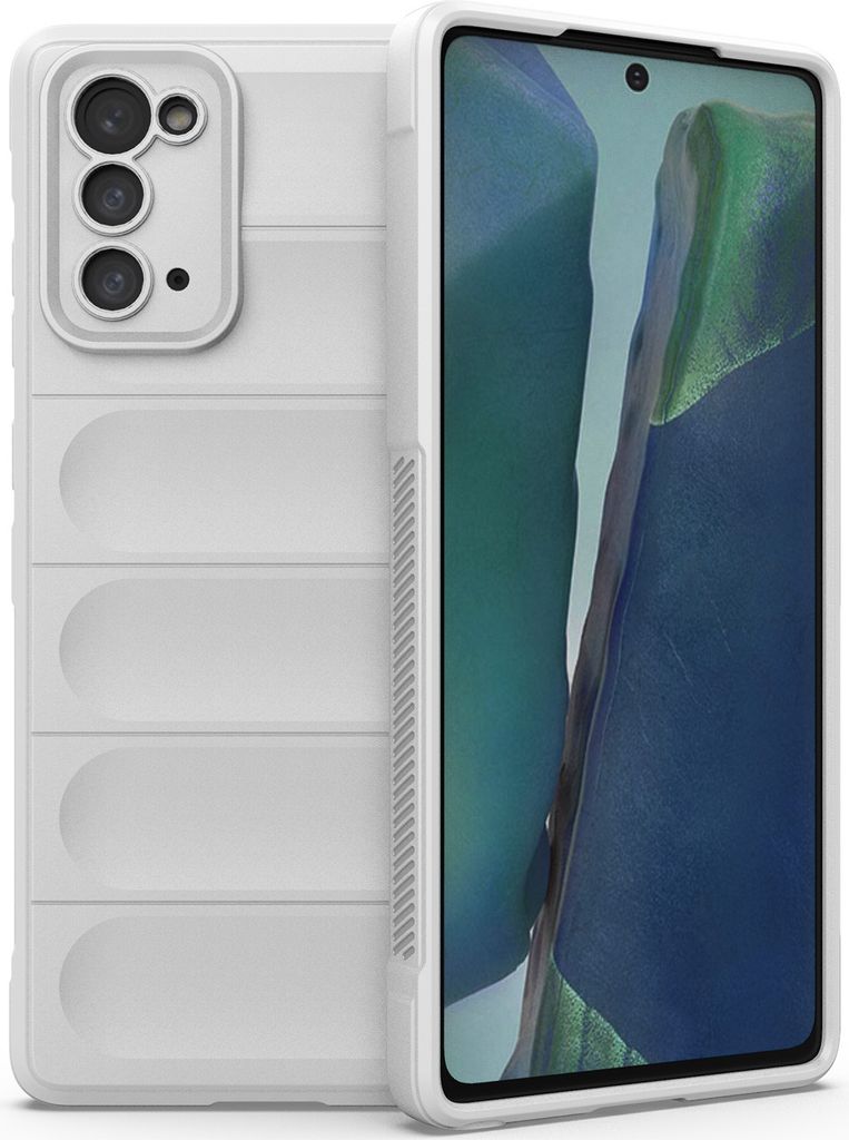 Galaxy Note 20 Hülle, Weich TPU Silikon Stossfest Anti-rutsch Schutzhülle für Samsung Galaxy Note 20 5G Weiß
