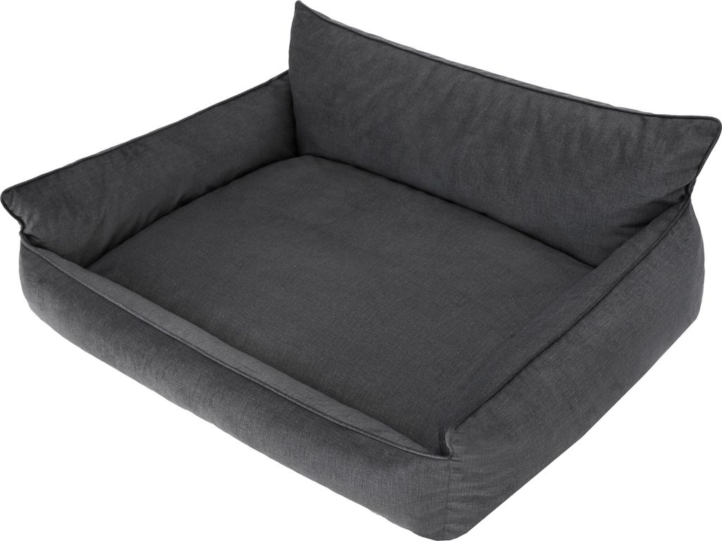 Hundebett "Joker" - 105x80cm - bequemes Hundekissen mit erhöhtem Rücken & abnehmbarem Bezug | Fancy-Stoff | pillowprim