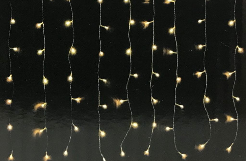 Linder Exclusiv Pluie lumineuse de Noël 160 LED Blanc chaud Image du produit 