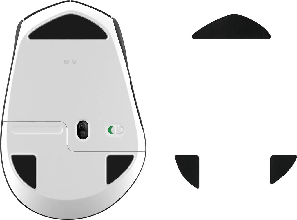 kwmobile Mouse Feet Sticker kompatibel mit Logitech M720 Triathlon Ersatz Glider - Mausfüße passgenau - Maus Glides in Schwarz