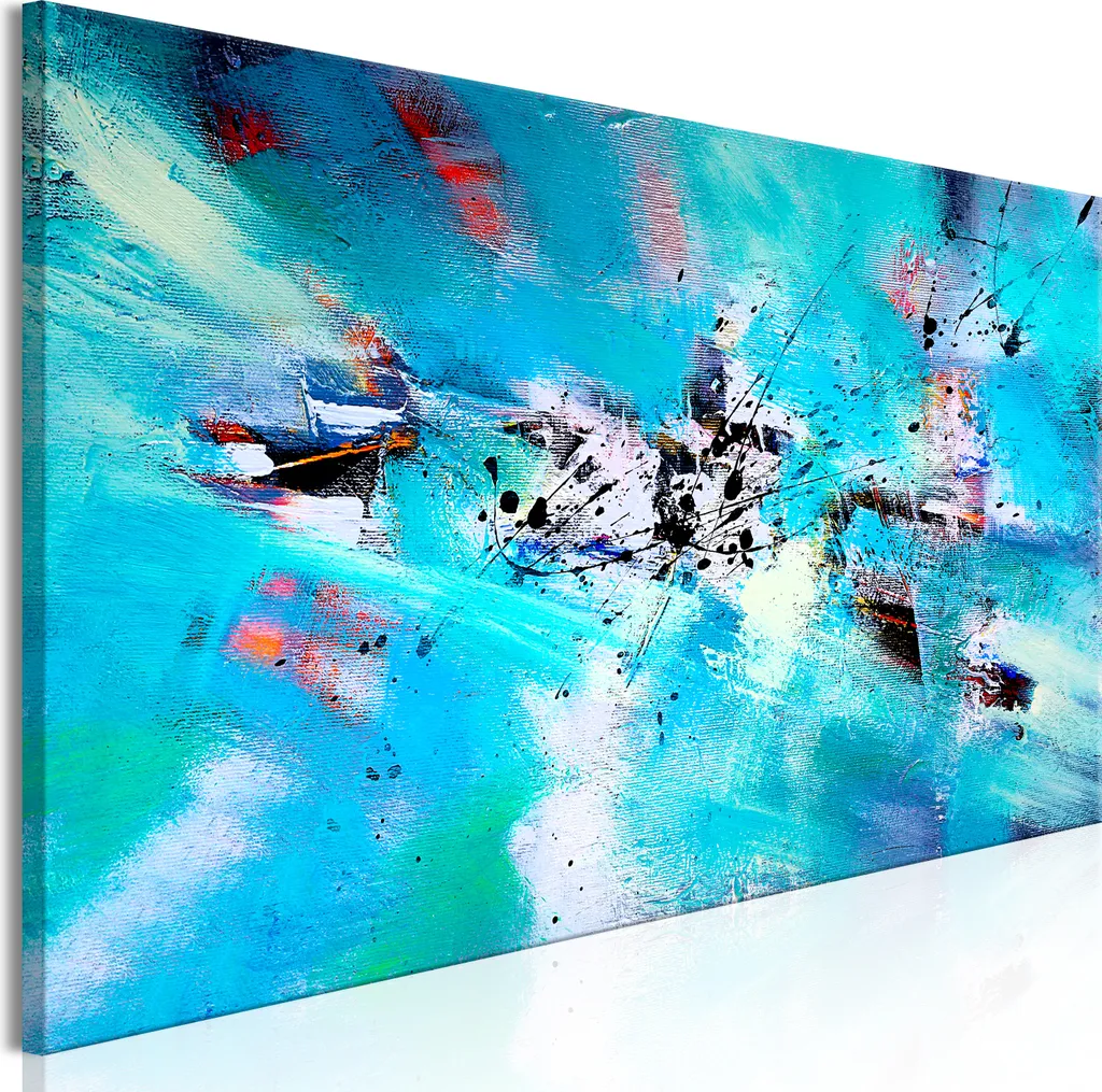 Quadro Grande Formato 135x45 Neve - Tela Astratta Alta Qualità