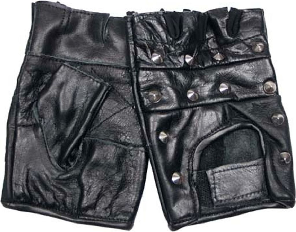 Fingerling - Gants en cuir avec rivets, M Image du produit 