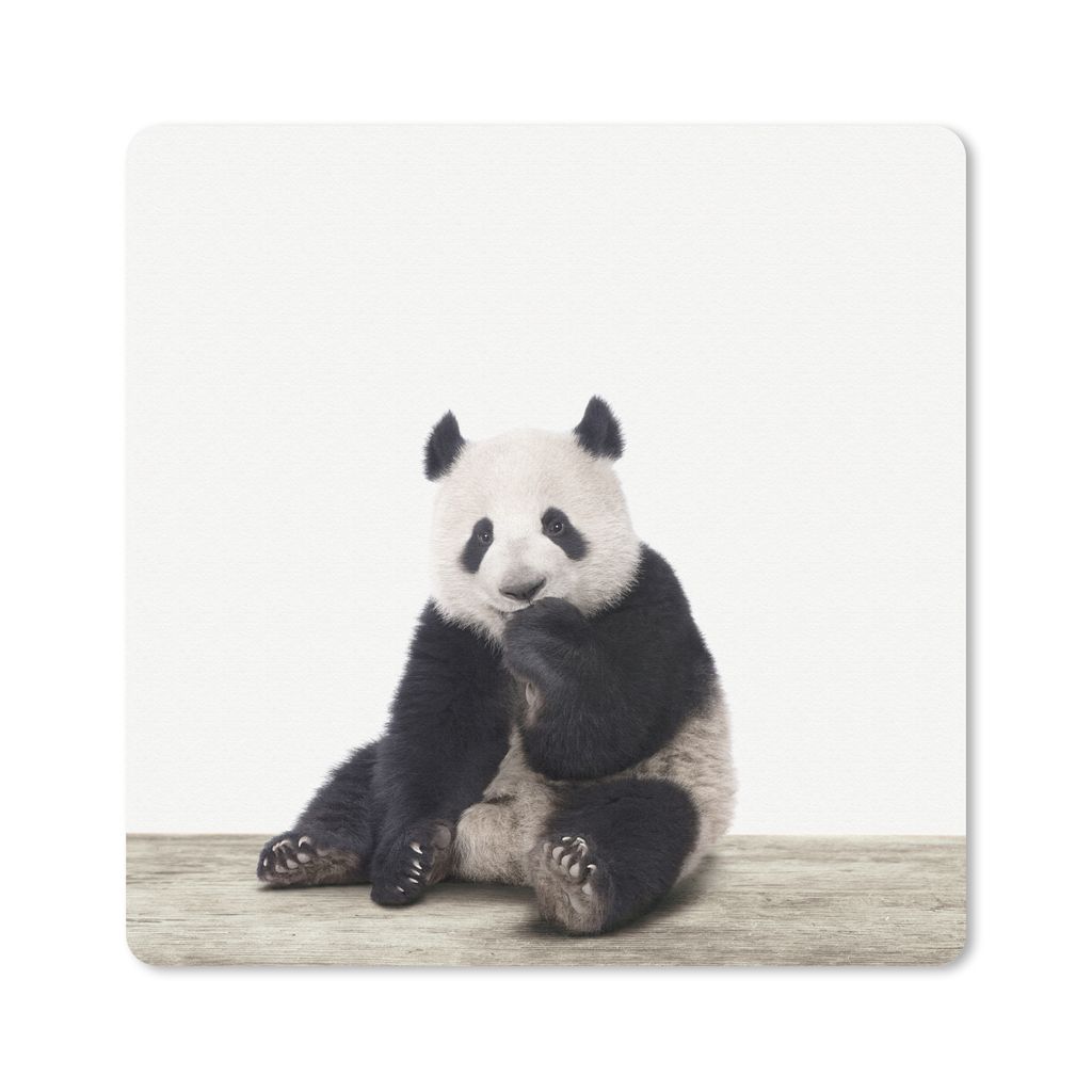 MuchoWow Mauspad Mousepad Panda - Tiere - Jungen - Mädchen - Pandabär 30x30 cm - Mousepads - Maus Mat - Pad - Mausunterlage - Gaming