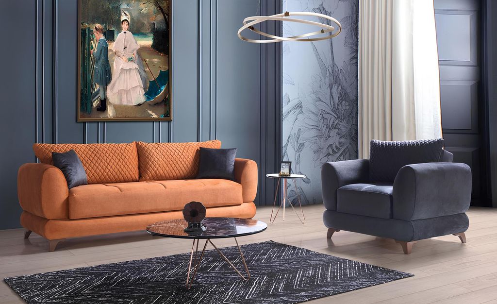 Klassisch Sofagarnitur 3+1 Sitzer Sofa 32er Komplett Set Relax Sessel 2tlg. Neu