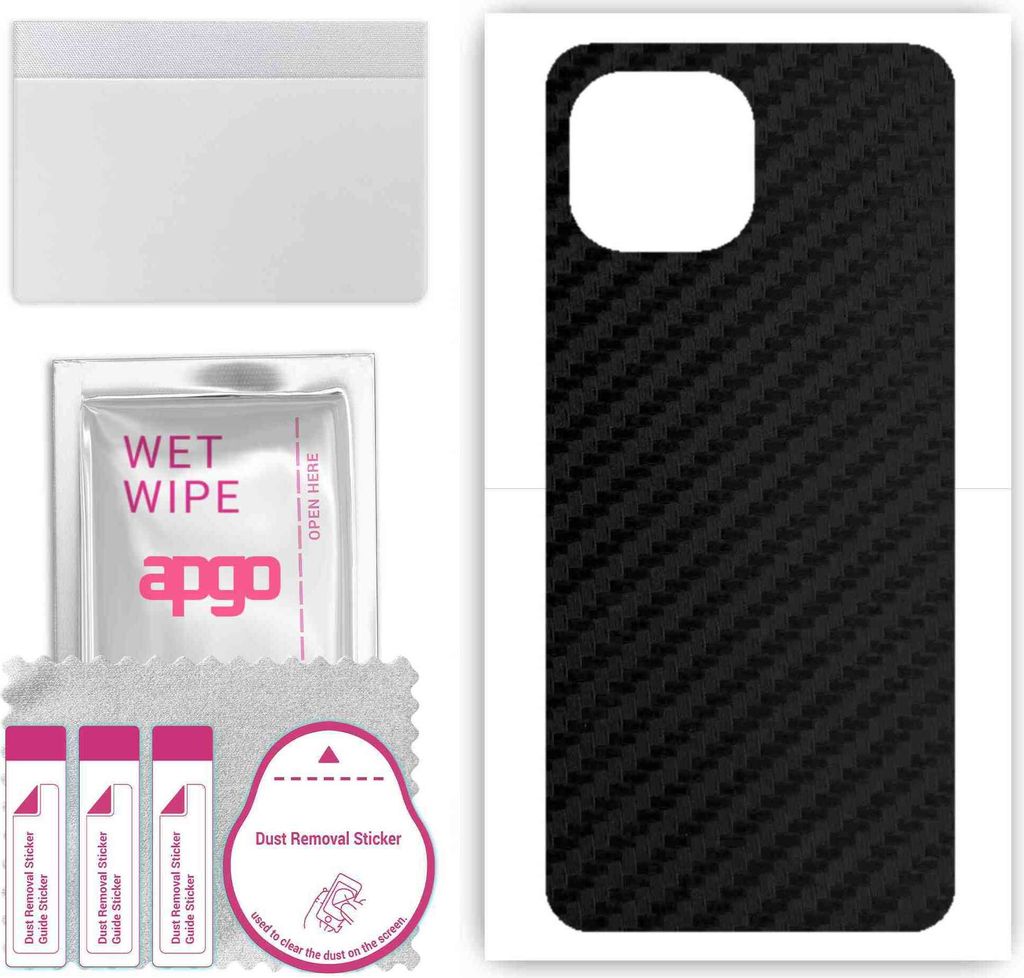 apgo Rückseite Schutzfolie, Skin, kompatibel mit Xiaomi Mi 11 Lite 5G, Hinten Displayschutzfolie aus Vinylfolie, kratzfest, einfache Montage - Sch...